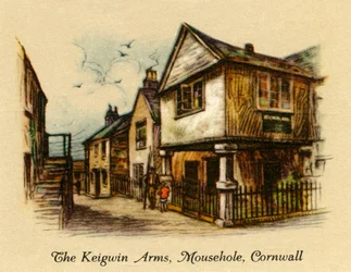 Les Keigwin Arms, Mousehole, Cornouailles, 1936