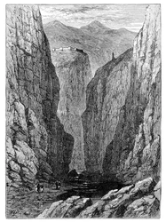Le col de Khyber, Afghanistan, 1900