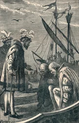 Le Roi rend visite à Vasco de Gama, 1904
