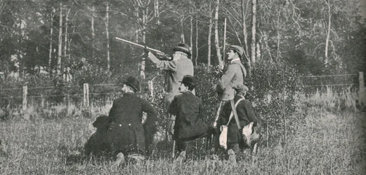 Le roi chassant sur les réserves de Sandringham, années 1900, 1910