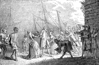 Le débarquement de Senesino, 1720