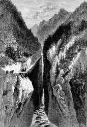 La gorge de Lantzan-Kiang-Hoggs, c1890