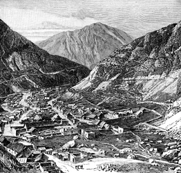 Le chemin de fer Lima-Oroya, Pérou, 1895