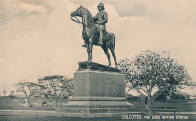La statue de Lord Napier, Calcutta, vers 1905