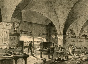 La cuisine de Mansion House, 1897