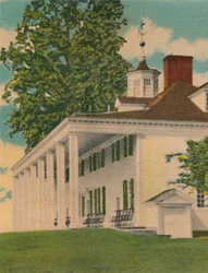 Le manoir, élévation de la rivière, 1946