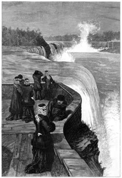 Le Marquis et la Marquise de Lorne aux chutes du Niagara, Canada, 1879