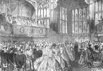 Le mariage de la princesse Hélène avec le prince Christian de Schleswig-Holstein, 1866
