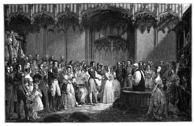 Le mariage de la reine Victoria et du prince Albert, 1840