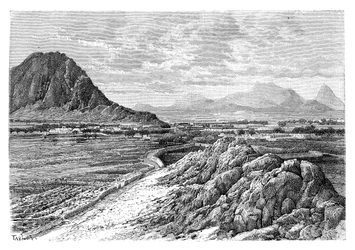 Le col de Marsha, au nord de Kandahar, Afghanistan, 1895