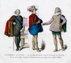 Le maréchal de Souvre, M de Bellegarde et M de Pluvinel, XVIIe siècle, 1882-1884