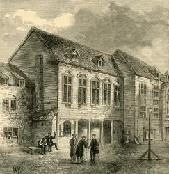 La prison de Marshalsea, au XVIIIe siècle, vers 1878