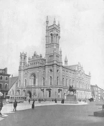 Le temple maçonnique, Philadelphie, États-Unis, vers 1900