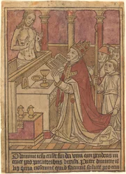 La Messe de Saint Grégoire [recto], vers 1490