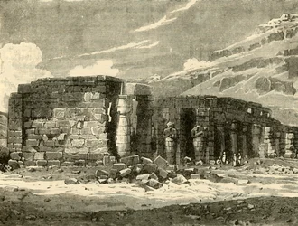 Le Memnonium à Thèbes, 1890