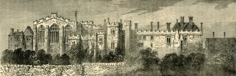 Le monastère de Saint-Jean de Jérusalem, Clerkenwell - Vue générale du sud-est, vers 1872