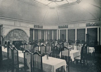 La salle Morris au Clarion Café, Manchester, vers 1911