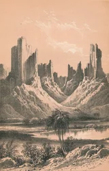 Les montagnes de Hombori, vers 1900