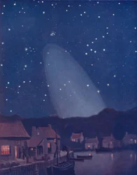 Le mystérieux cône de lumière dans le ciel, 1935