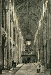 La nef, cathédrale de Norwich, 1898