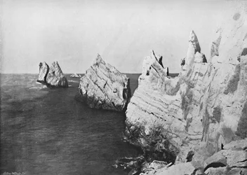 Les Aiguilles - Vue générale, montrant le phare