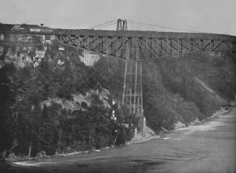 Le pont cantilever de Niagara, 19e siècle