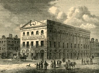 Le vieux théâtre de Cobourg en 1820