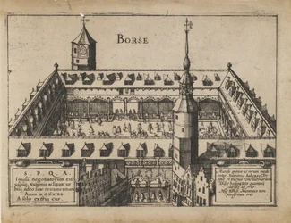 La Vieille Bourse à Anvers, début du XVIIe siècle