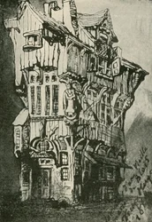 La vieille maison à Blois, 19e siècle, 1902