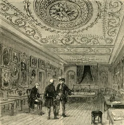 La vieille salle chez Evans, 1881