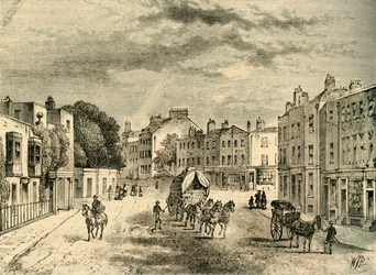 Le vieux village de Vauxhall, avec l
