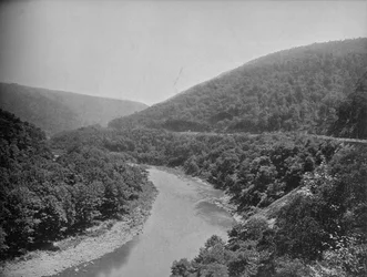 Le bât, montagnes Allegheny, Pennsylvanie, vers 1897