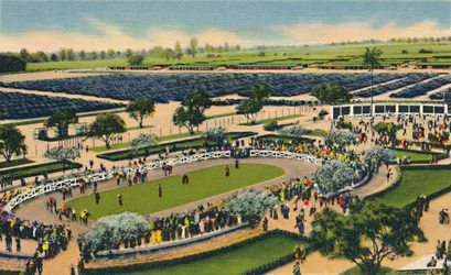 Le Paddock à Santa Anita, Los Angeles Turf Club, Arcadia, Californie