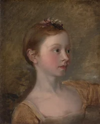 La fille du peintre Mary 1750-1826, milieu du 19ème siècle