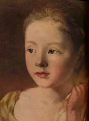 Les filles du peintre chassant un papillon (détail), vers 1756, 1937