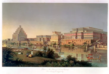 Les palais de Nimrud restaurés, 1853