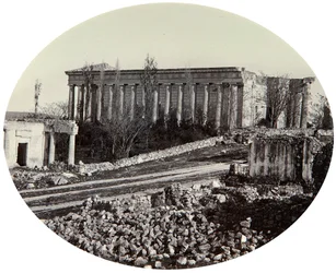 La cathédrale Saint-Pierre-et-Saint-Paul de Sébastopol après la guerre de Crimée, Crimée, fin des années 1850
