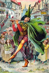 Le Joueur de flûte emmenant les enfants de Hamelin, vers 1899