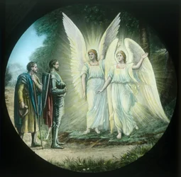 Les pèlerins rencontrent les deux brillants, vers 1910