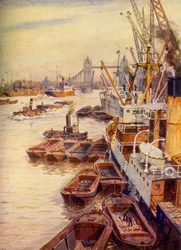 Le bassin de Londres, c1948