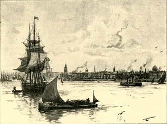 Le port de Liverpool, 1898