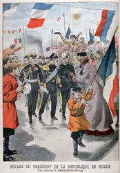 Le président de la République française visitant Saint-Pétersbourg, Russie, 1902