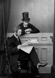 Le prince de Galles et le prince héritier Frédéric-Guillaume de Prusse, Windsor, 1863