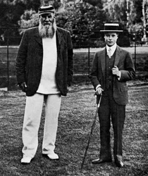 Le Prince de Galles et WG Grace, 1911