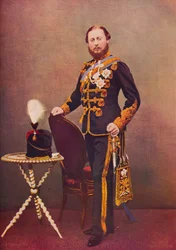 Le Prince de Galles en tant que colonel des 10e Hussards, vers 1865