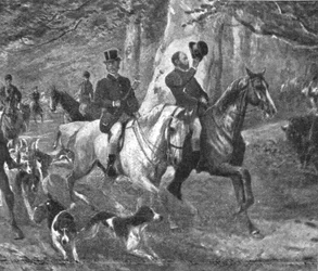 Le prince de Galles en chasseur, fin du 19e siècle, 1901