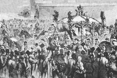 La procession à Westminster, 31 janvier 1856