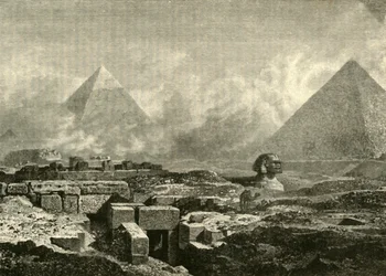 Les Pyramides et le Sphinx, 1890