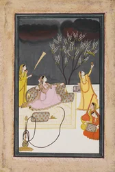 La Ragini Dhanasari Desi du Raga Dipaka, vers 1820