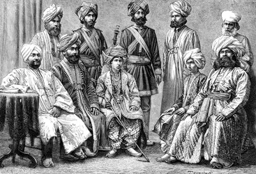Le Raja de Bahawalpur et sa cour, 1895